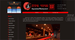 Desktop Screenshot of itamisushi.com