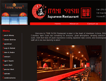 Tablet Screenshot of itamisushi.com